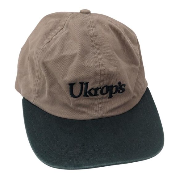 Vintage Ukrops Grocery Store‎ Employee Strapback Dad Hat Baseball Cap USA Made - Picture 1 of 4
